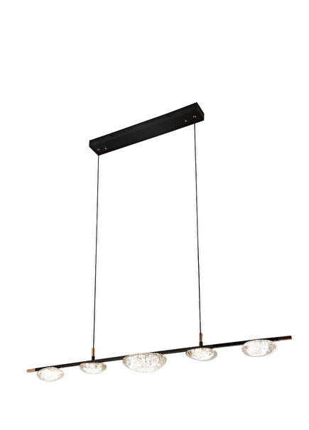 Modern Siyah Metal Sarkıt Avize