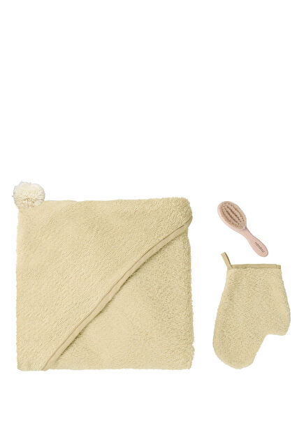 Nobodinoz So Cute Green Tea Cotton Baby Bath Set