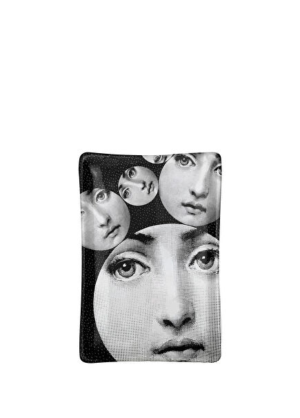 Variazioni N242 Siyah Beyaz Porselen Kül Tablası