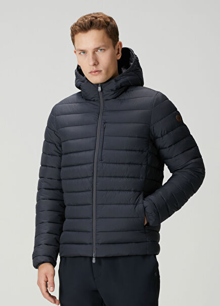 Juncus Anthracite Hooded Puff Coat