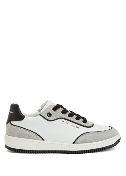 Beyaz Erkek Çocuk Deri Sneaker