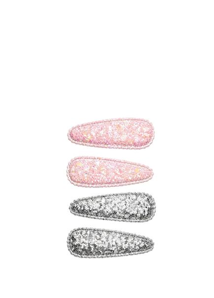 Glitter Clip 4-Piece Girl's Buckle Set