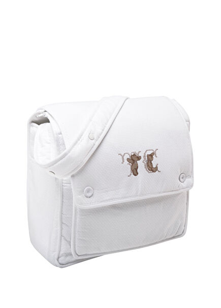 White Mom Baby Care Bag