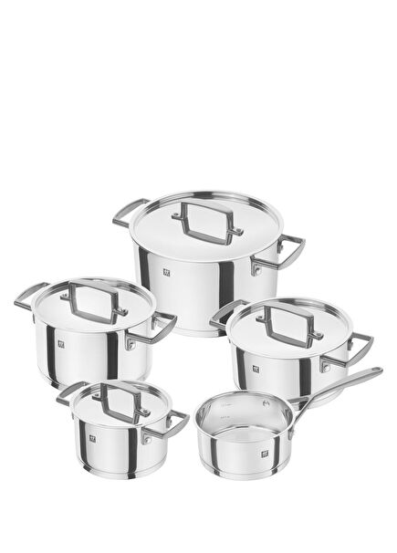 Bellasera 5 Piece 18/10 Stainless Steel Pot and Pan Set