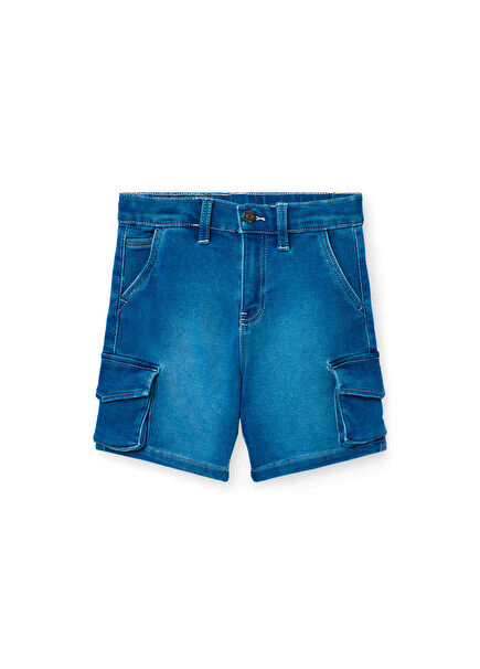 Mavi Erkek Çocuk Denim Şort