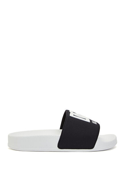 Black And White Boys Slippers