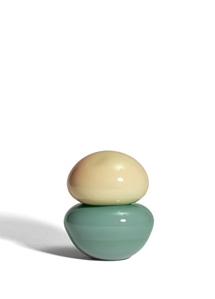 Bonboniere Sarı Yeşil Cam Obje