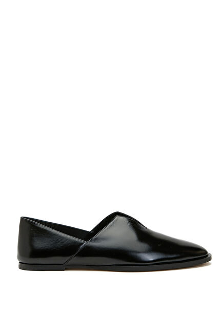 Black Women's Leather Slipper
