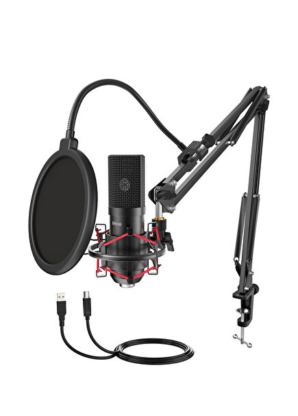 T732 USB Professional Black Microphone Set