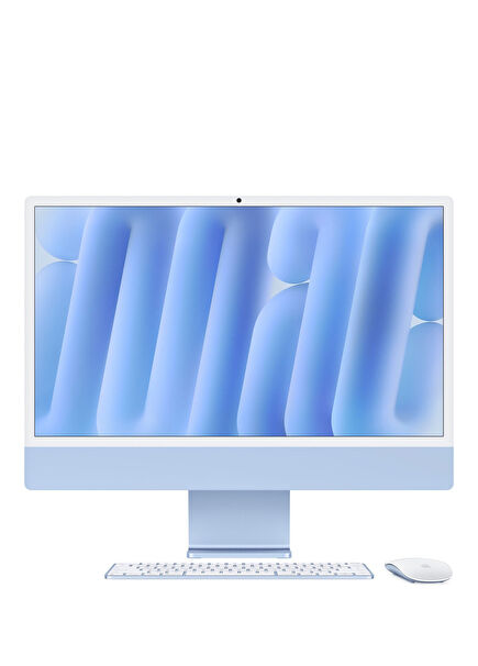 iMac 24" Retina 4.5K M4 Chip 10-Core CPU 10-Core GPU 16GB RAM 256GB SSD Blue All In One PC MWV13TU/A