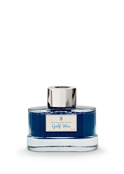Gulf Blue Glass Bottle Smooth Ink