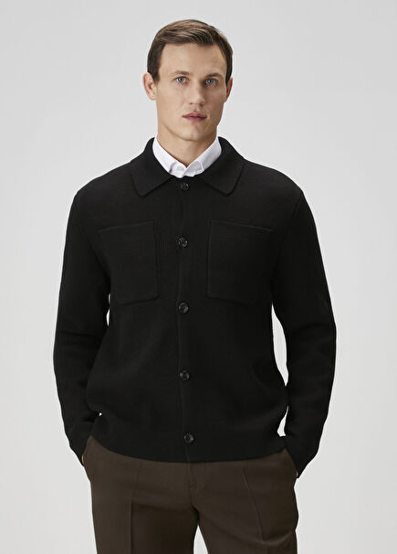 Milano Siyah Triko Gömlek