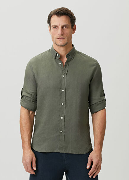 Khaki Linen Shirt