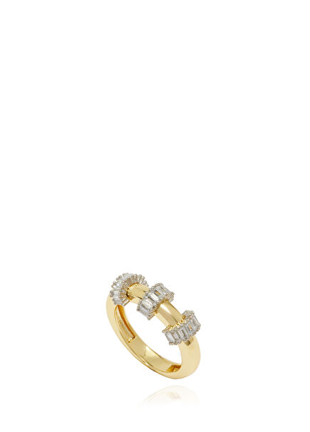 Silver Gold Women's Ring