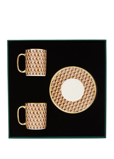 Monogram 2-Piece Porcelain Turkish Coffee Set