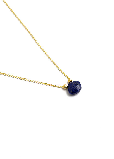 Lapis Lazuli Birthstone 925 Sterling Silver Women's Necklace