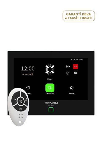 Panel ve Mobil Kontrollü Kablosuz Ev üvenlik Sistemi  X7570