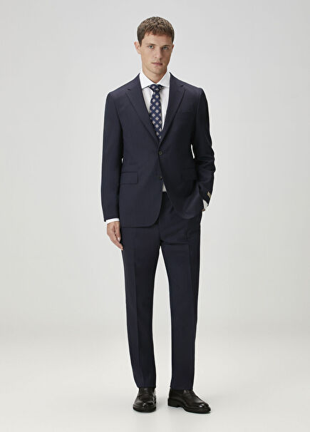 Drop 7 Lacivert Yün Takım Elbise