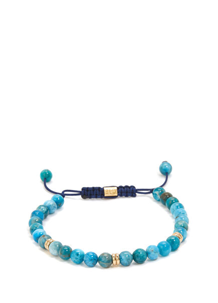 Apatite Gemstone Women's Gold Bracelet