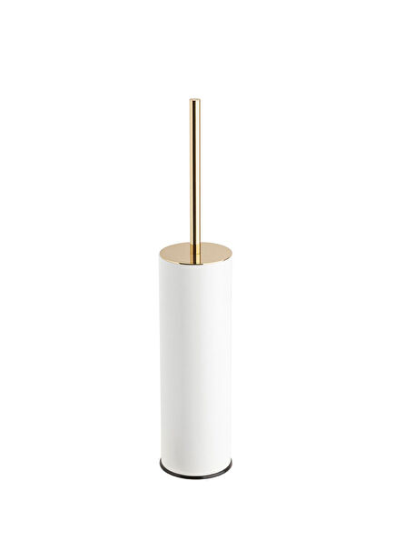 White Gold Color Bathroom Toilet Brush 424x84 mm