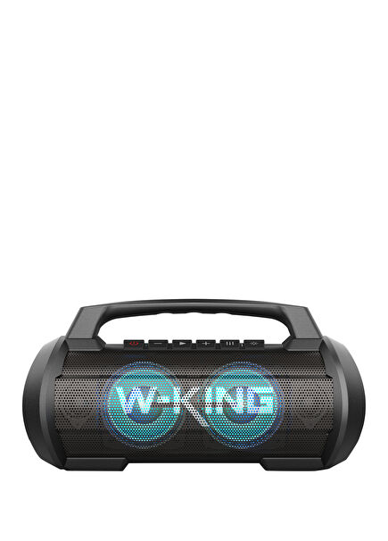 D10 Partybox Illuminated IPX6 Wireless Stereo TWS Sound Bomb Black Bluetooth Speaker