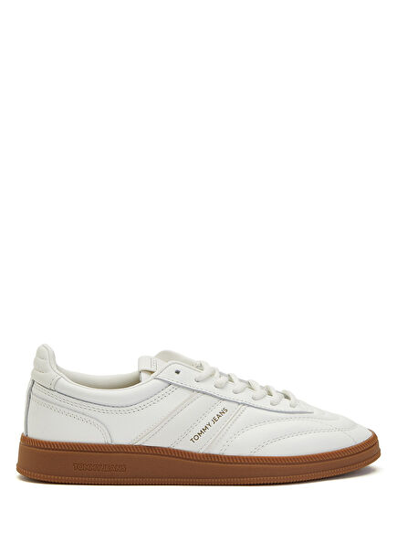 Beyaz Kadın Deri Sneaker