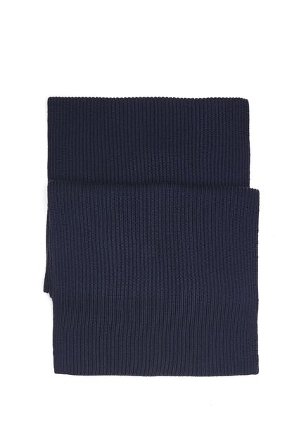 Lacivert Erkek Yün Atkı