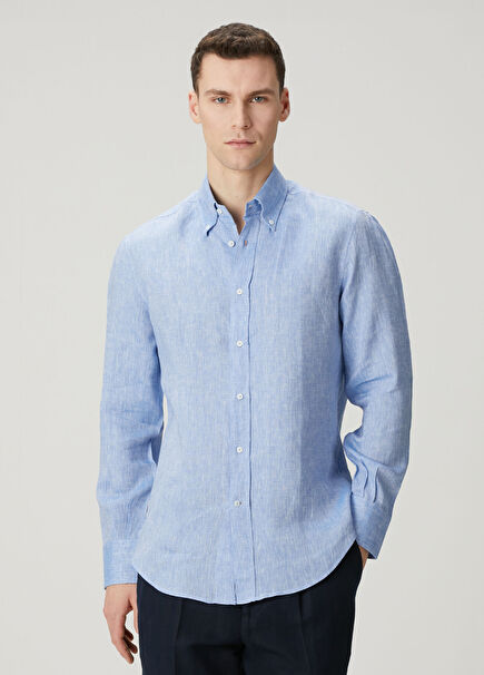 Blue Linen Shirt