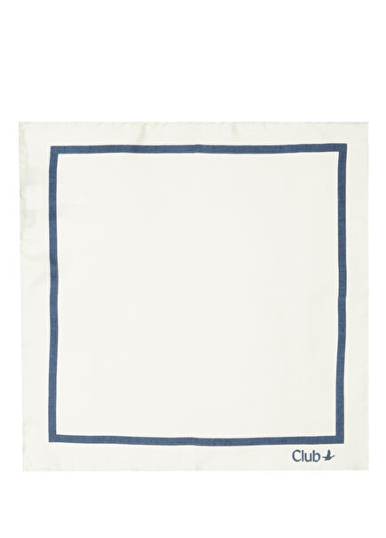 White Silk Sachet Handkerchief