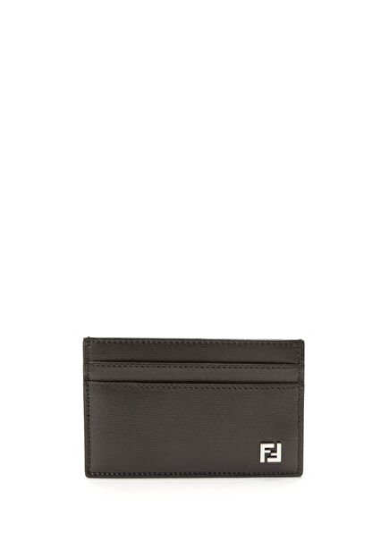 Black Men's Leather Card Holder