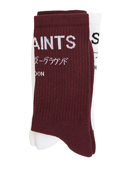 Burgundy Men's Socks
