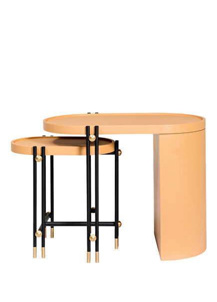 Simon Oak Double Side Table