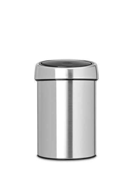 Matt Steel Touch Wall Type Stainless Steel Trash Can 3 lt