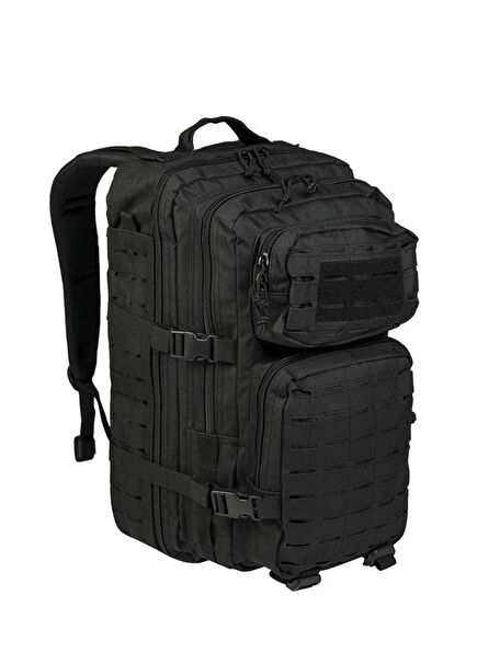 Laser Cut Black Backpack