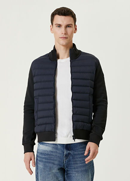 Navy Blue Quilted Coat