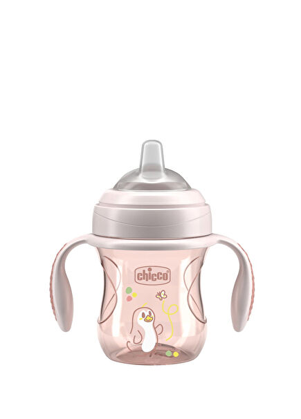 Pembe Yumuşak Uçlu 4+ Ay Alıştırma Bardağı 200 ml