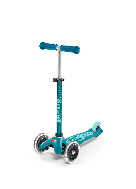 Mini Deluxe Led Aqua Işıklı 3 Tekerlekli 2-5 Yaş Çocuk Scooter
