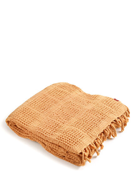 Solid Tarçın Tencel Pamuk King Size Pike 240 x 220 cm