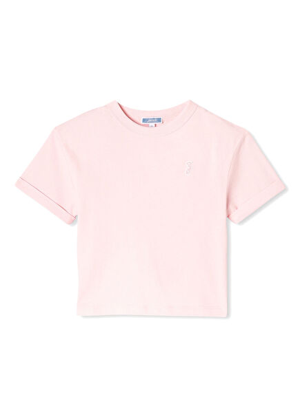 Açık Pembe Kısa Kollu Kız Çocuk T-shirt