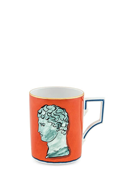 Il viaggio di nettuno Red Coral porcelain mug