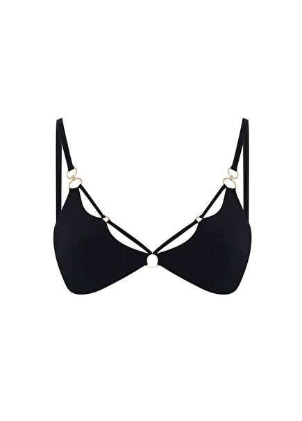 Sunset Siren Black Bikini Top