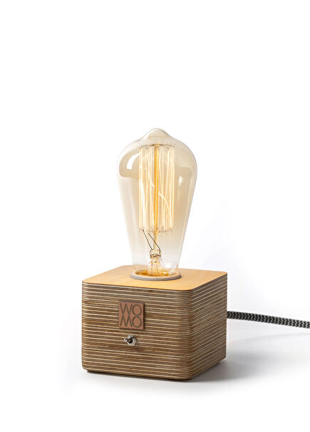 Ahşap Masa Lambası