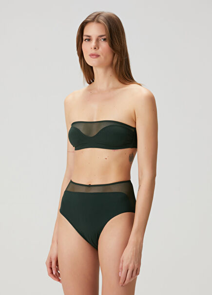 Koyu Yeşil Bikini Üstü