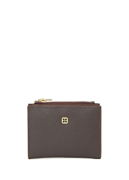 Burgundy Logo Women's Leather Wallet