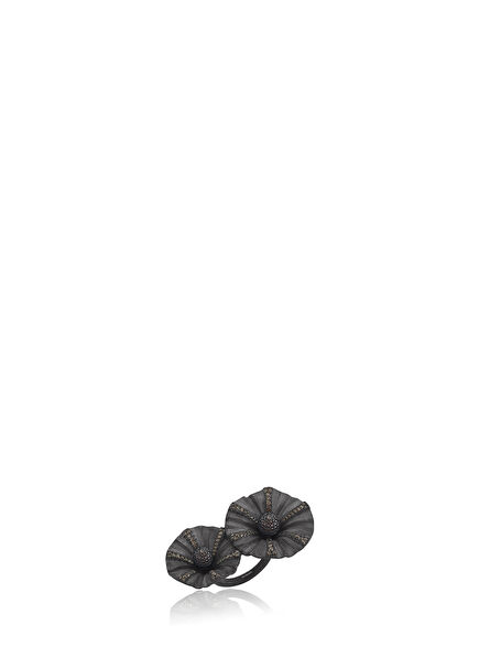 Duo Convolvulus Women's Silver Ring