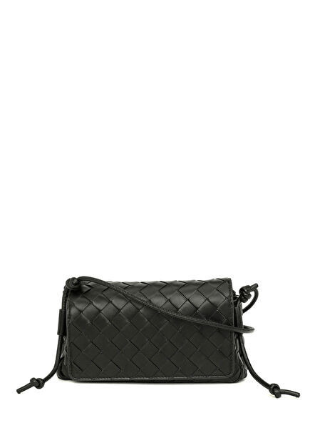 Notturno Black Women's Leather Crossbody Bag