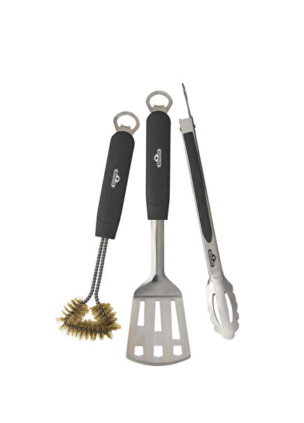 Spatula, Tongs and Cleaning Brush