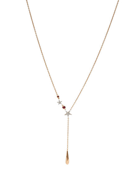 Pırlanta Detaylı Kadın Altın Kolye