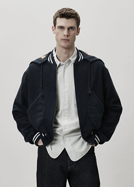 Badges Navy Blue Sweatshirt