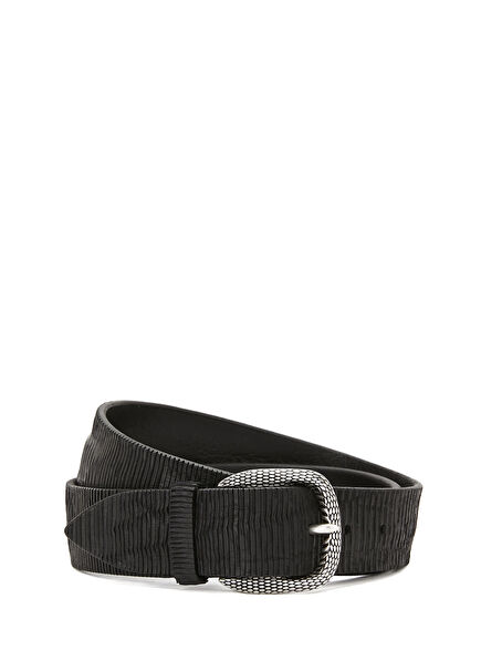 Siyah Erkek Deri Kemer